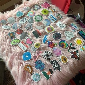 New 50 VSCO Girl Stickers Scrunchie Vans Cats Tea Planets Tie Dye Colorful